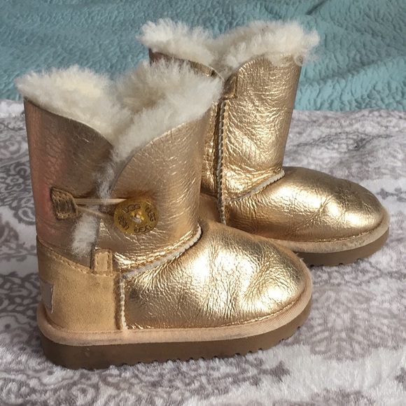 gold toddler uggs